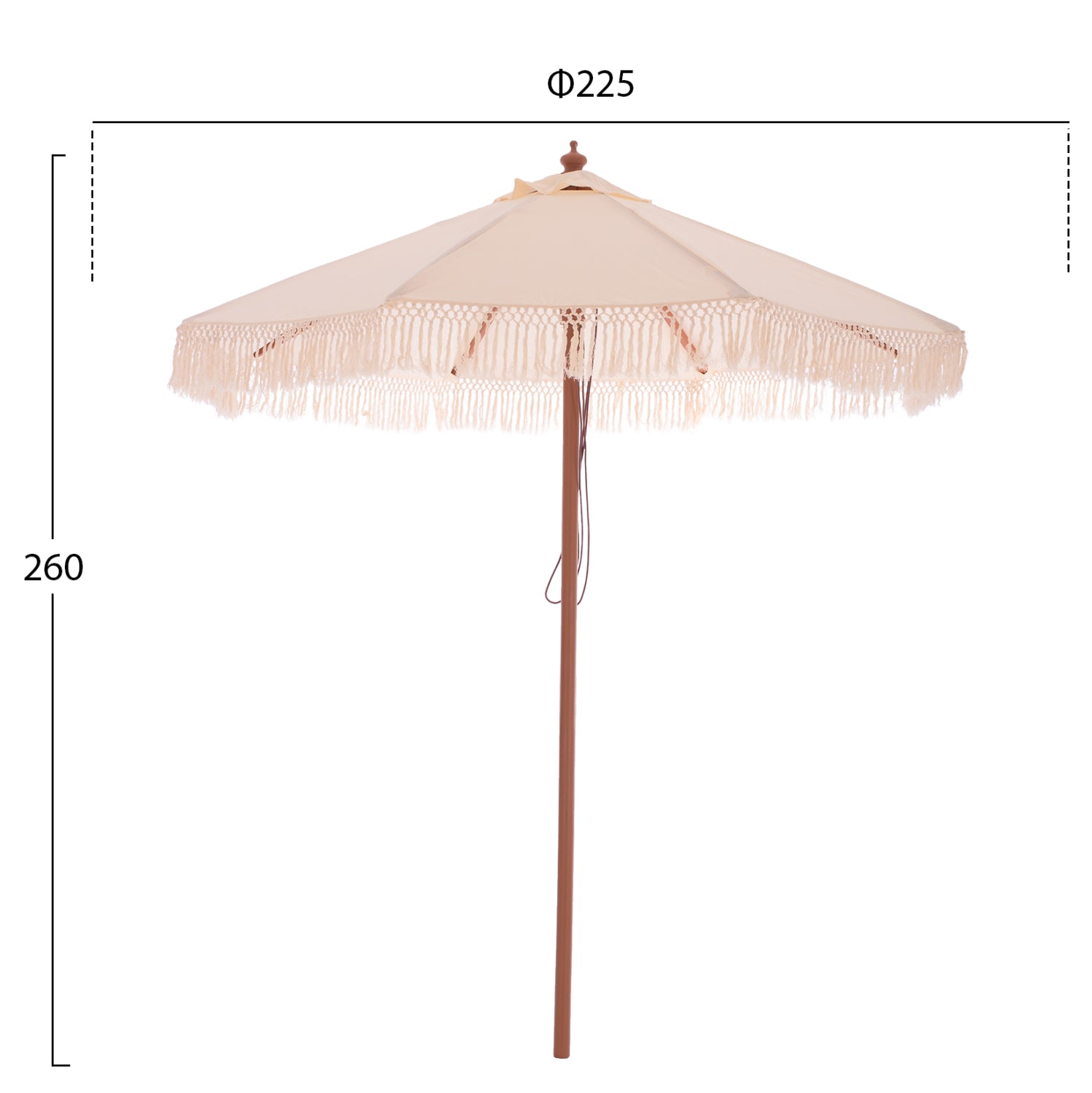 Umbrela FUENTE WOOD Ø2.25 M