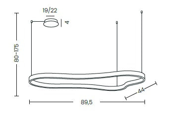 Lampa suspendata GALIAN 90