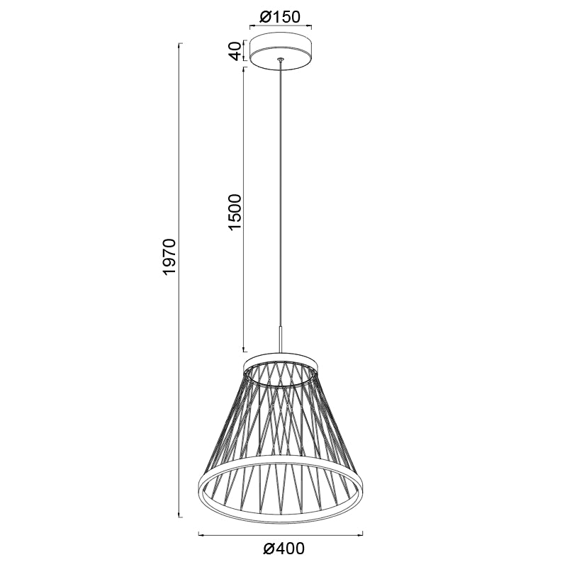 Lampa suspendata GILIAM Ø40 CM
