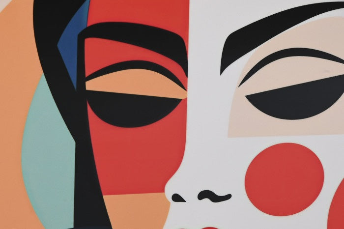 Set 2 tablouri GUNAR WOMAN 80 CM