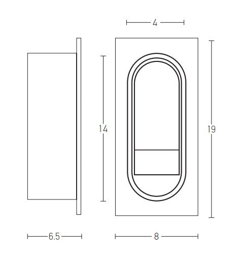 Aplica de perete incastrata STANS