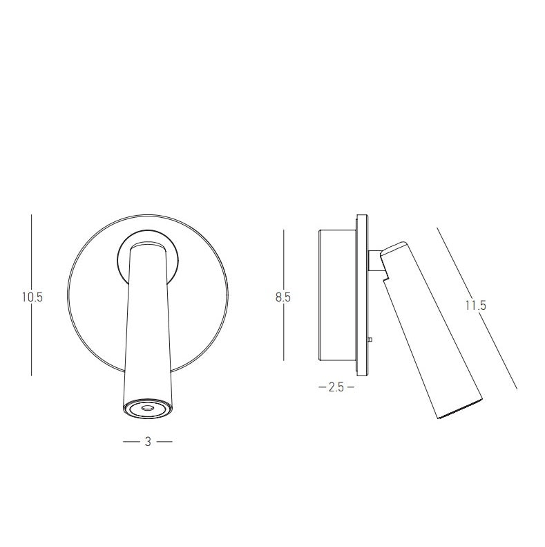 Aplica de perete HERAS BRUSHED BRASS