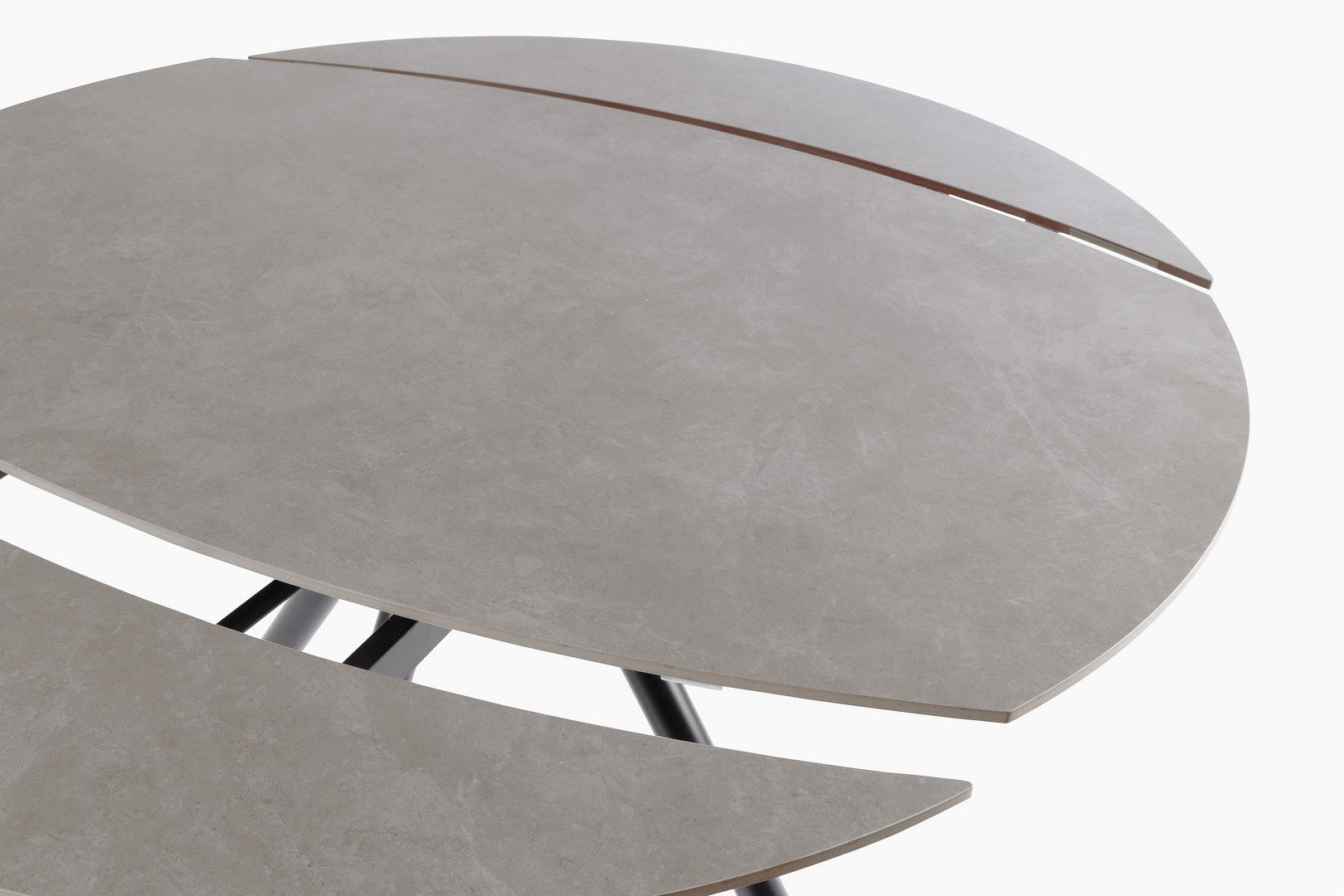 Masa extensibila ILMA BLACK/GREY 87(135) x 87 CM