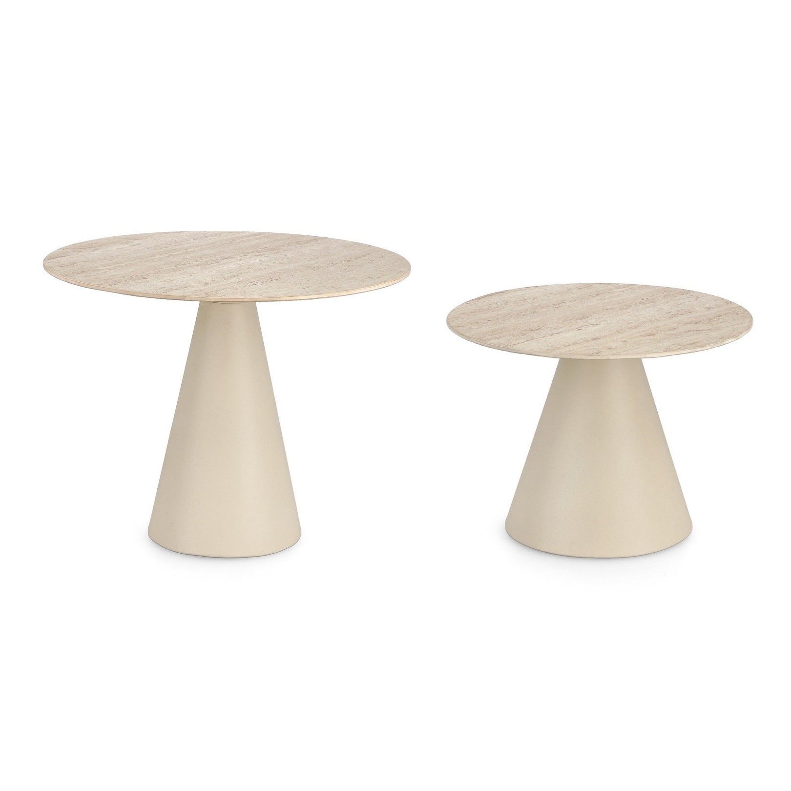 Set 2 masute de cafea HARDY RO Ø50/60 x 32/47 CM