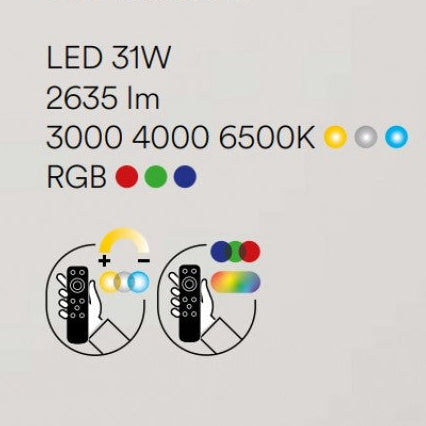 Lampa suspendata AXIS DOUBLE Ø40/60 CM