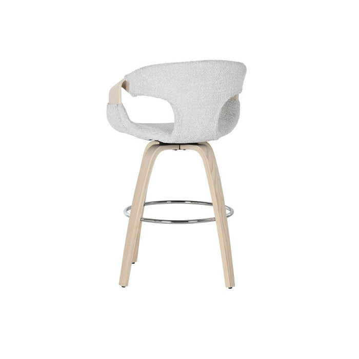 Scaun de bar LOREZNI GREY BOUCLE H64 CM