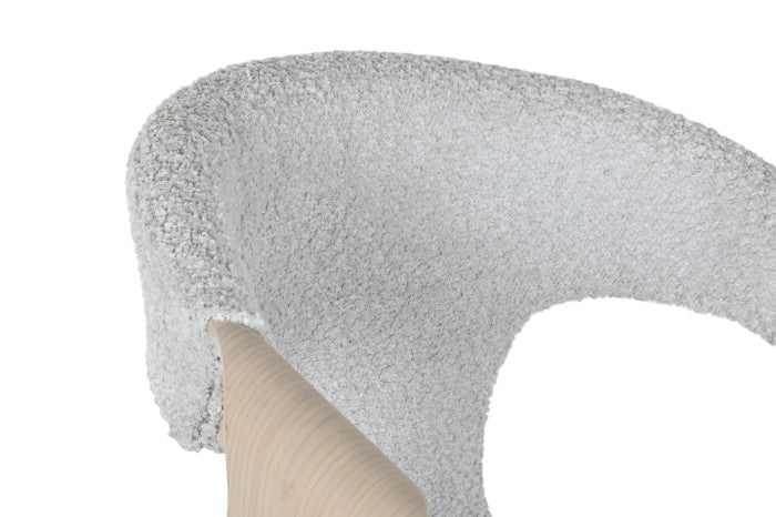 Scaun de bar LOREZNI GREY BOUCLE H64 CM