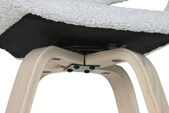 Scaun de bar LOREZNI GREY BOUCLE H64 CM