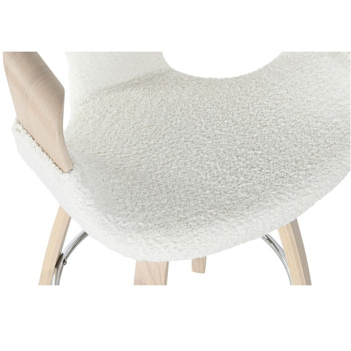 Scaun de bar LOREZNI WHITE H63 CM