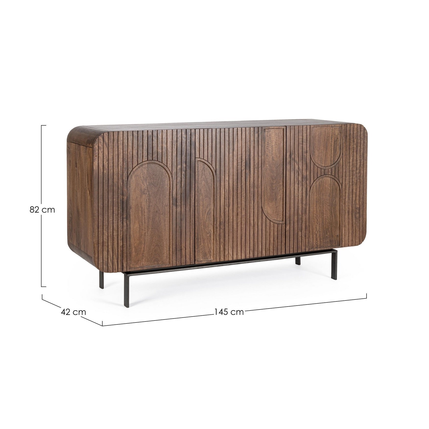 Comoda LUNSTIG BROWN 145 x 42 x 82 CM