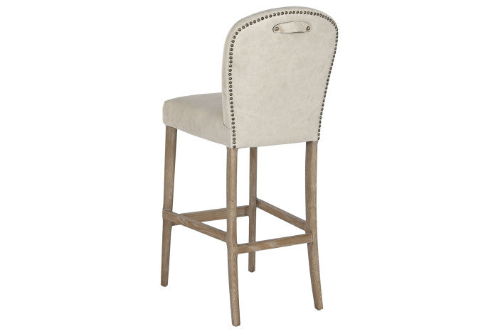 Scaun de bar EVANO DECAPE WHITE H77 CM