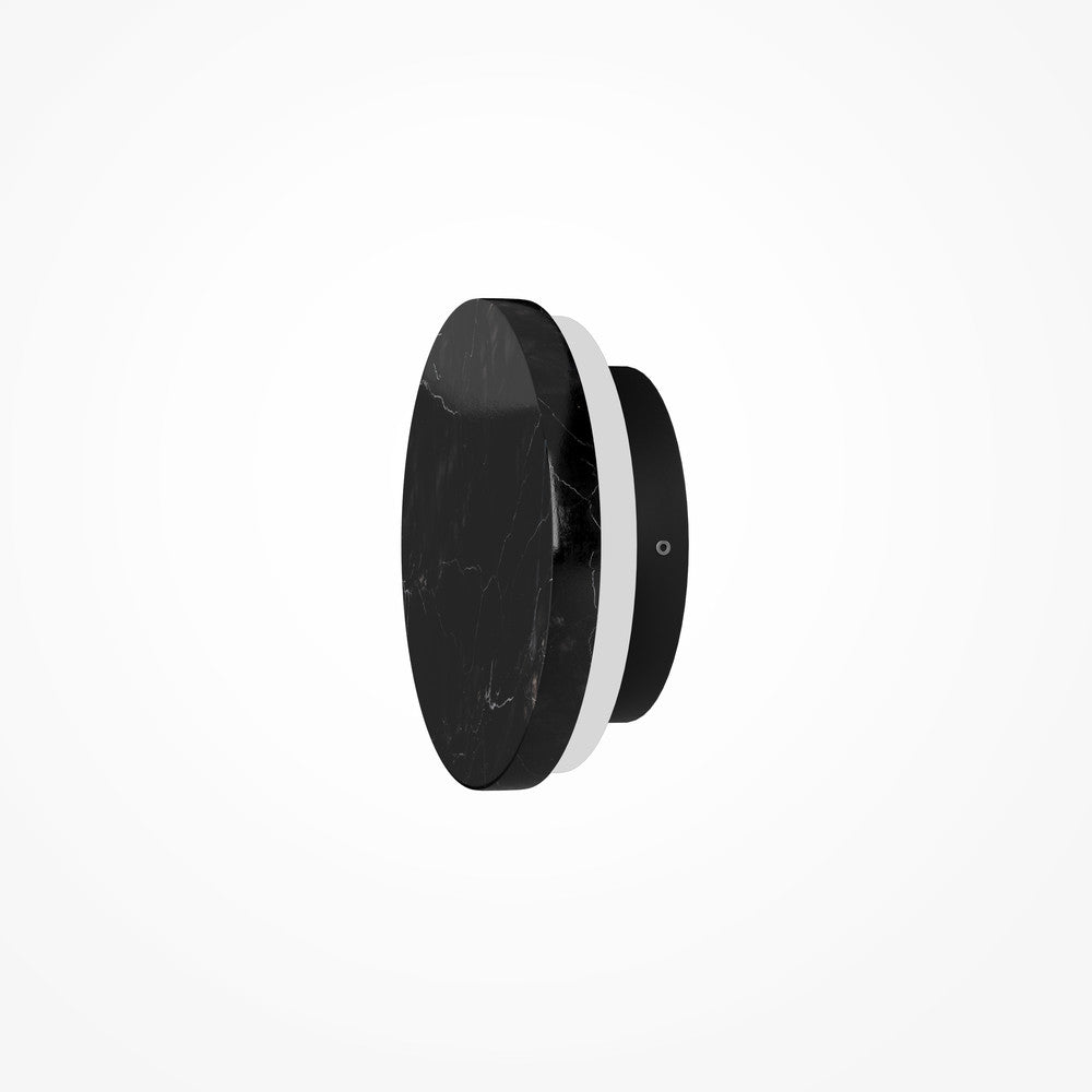 Aplica de perete LUMERE ROUND BLACK MARBLE