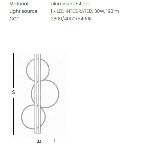 Aplica de perete MOONS