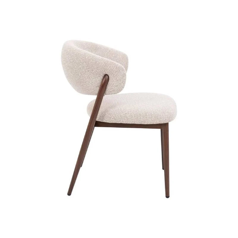 Scaun CASSANDRA WALNUT/BEIGE