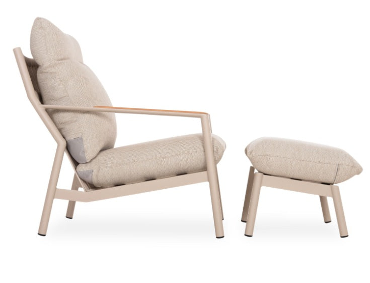 Fotoliu cu taburet OBLIVION BEIGE