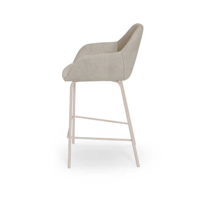 Scaun de bar SAVON BEIGE LEGS H58 CM