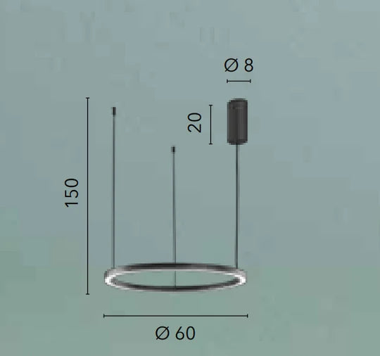 Lampa suspendata HOOP Ø60 CM