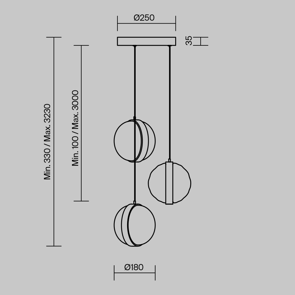 Lampa suspendata MISTERIO 15W