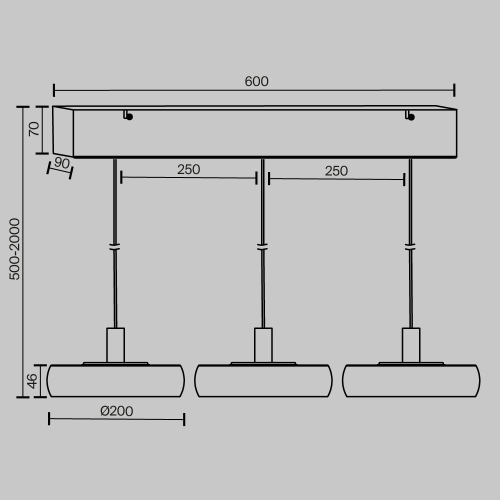 Lampa suspendata FLOAT 25W