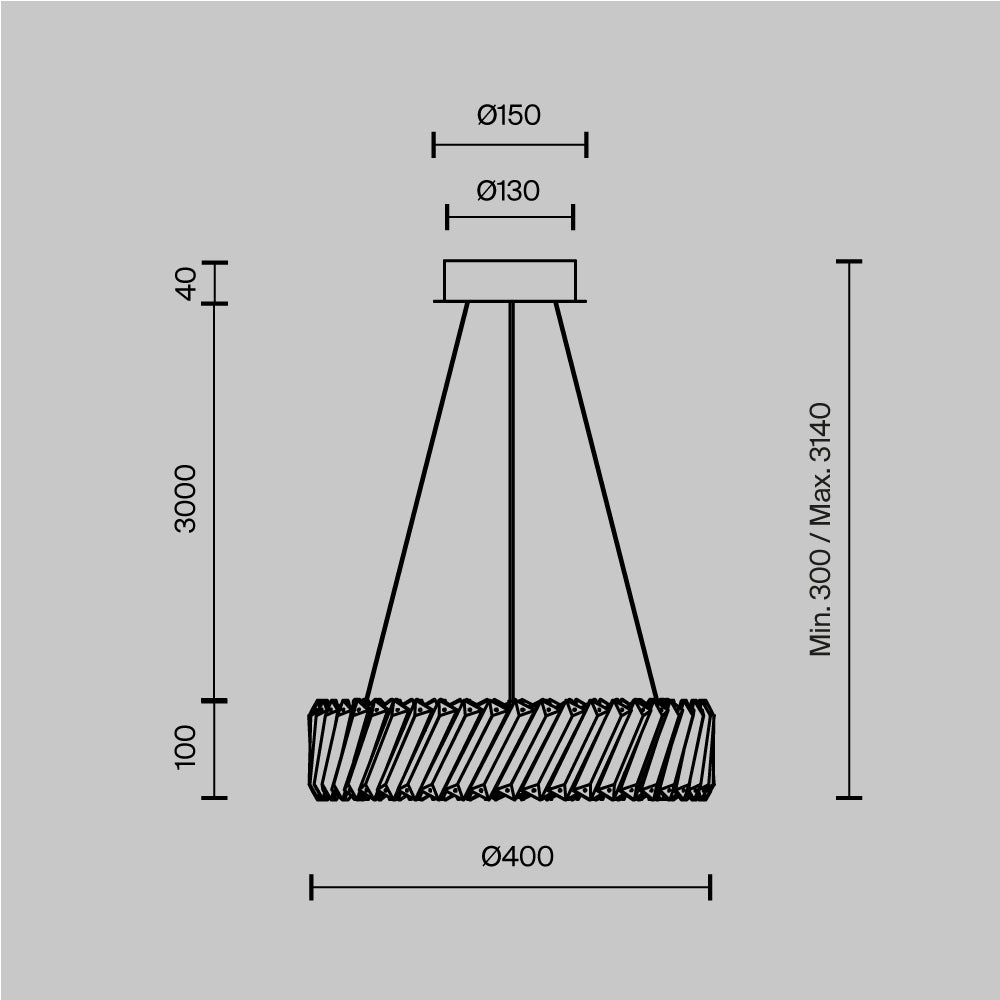 Lampa suspendata CILIA