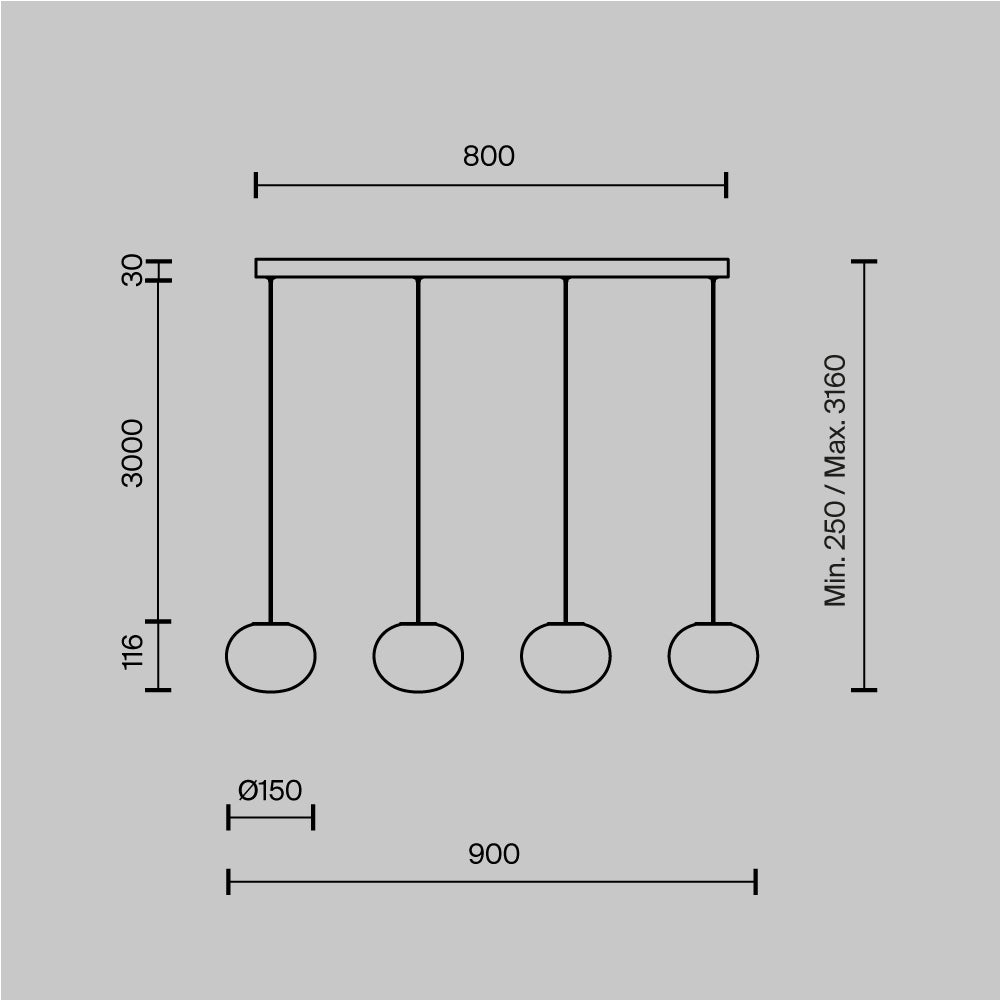 Lampa suspendata SPUME 19W