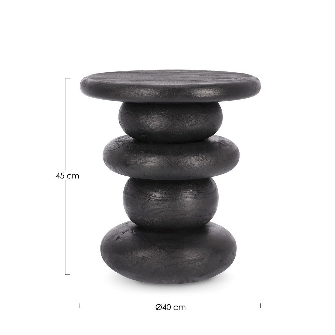 Masuta de cafea TIFARI BLACK Ø40 x 45 CM