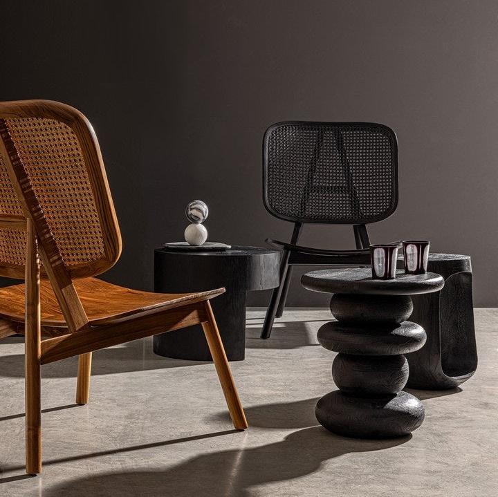 Masuta de cafea TIFARI BLACK Ø40 x 45 CM