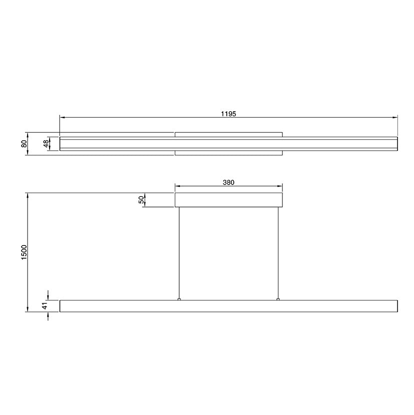 Lampa suspendata VIBORG LINEAR 24W