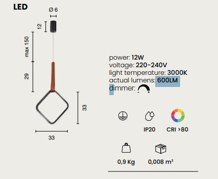 Lampa suspendata dimabila REGULAR A