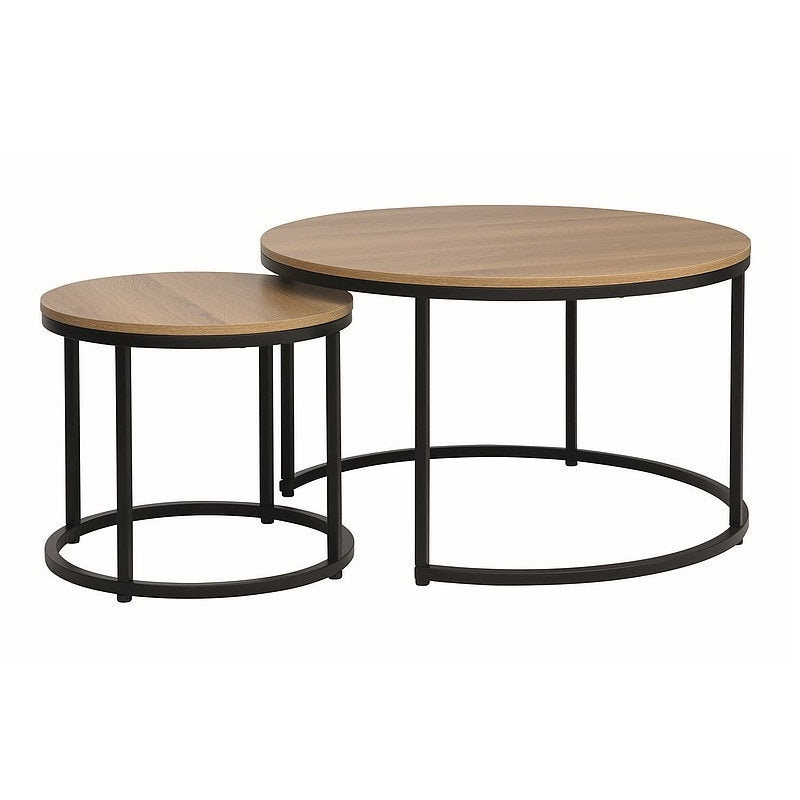 Set 2 masute de cafea ABISALY Ø80/48 CM