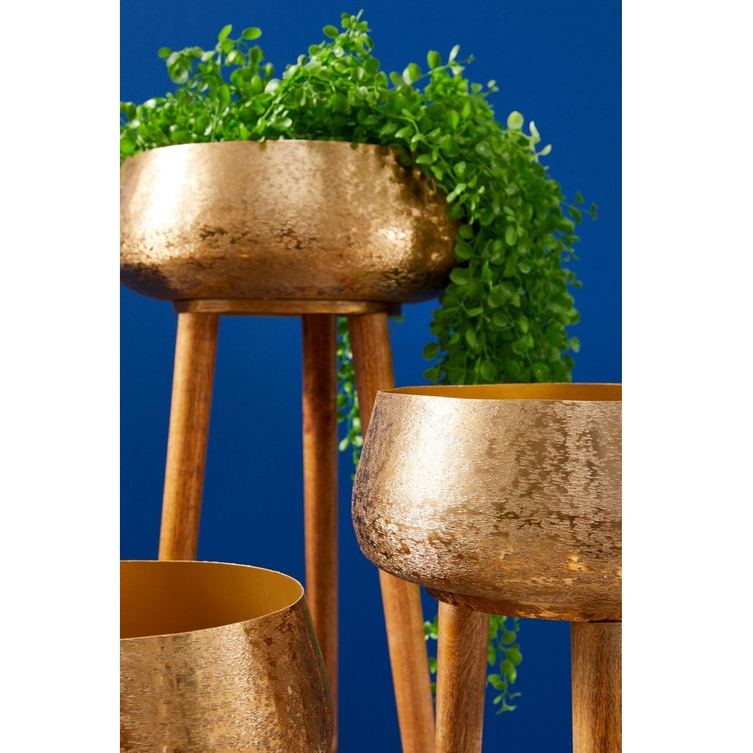 Set suport ghivece ADINA GOLD