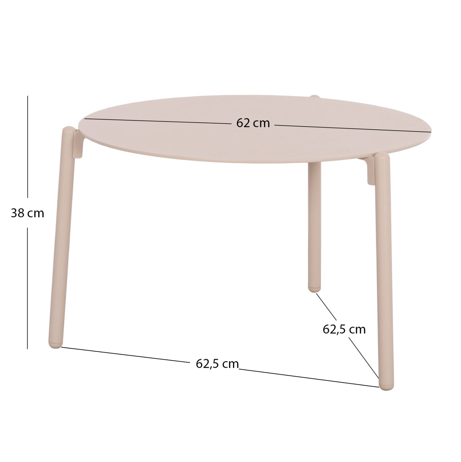 Masuta de cafea ALBERTA Ø62 x 38 CM