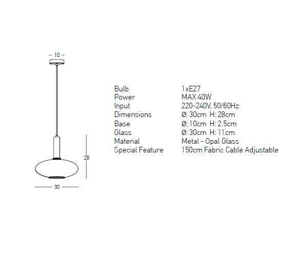 Lampa suspendata AMAYS ROUND
