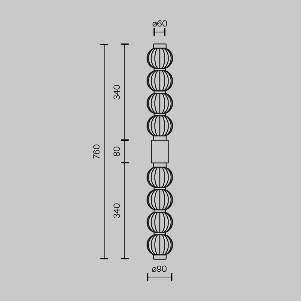Aplica de perete AMULET LINIAR