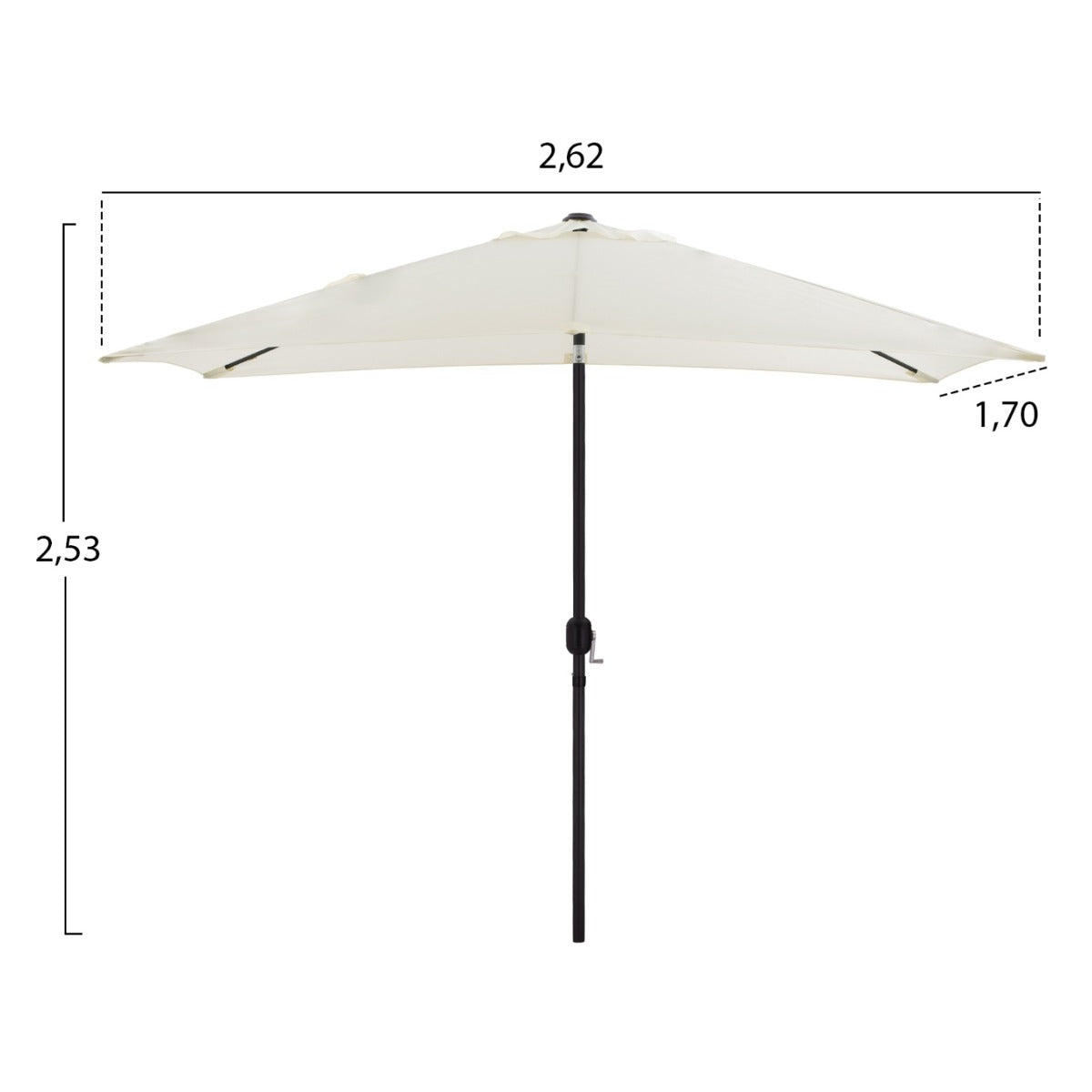 Umbrela ANDERSEN 2.6 x 1.7 M