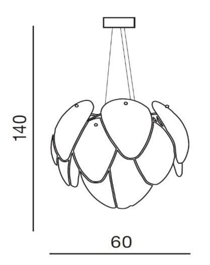Lampă suspendată ANTIRES SMOKY