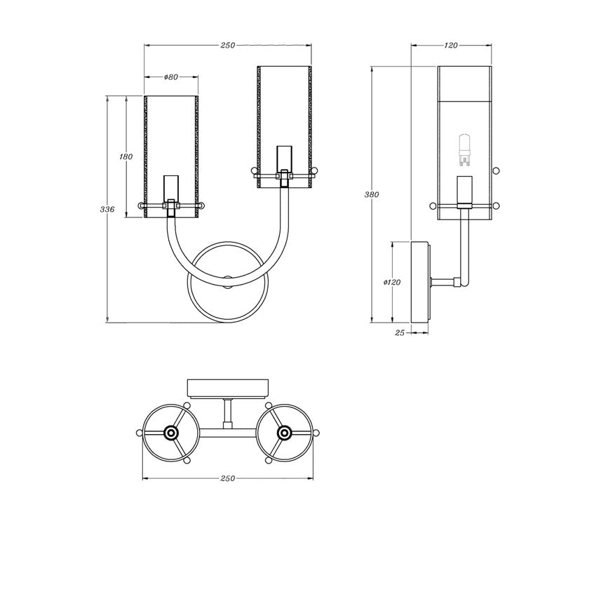Aplică de perete ARCOS RIGHT