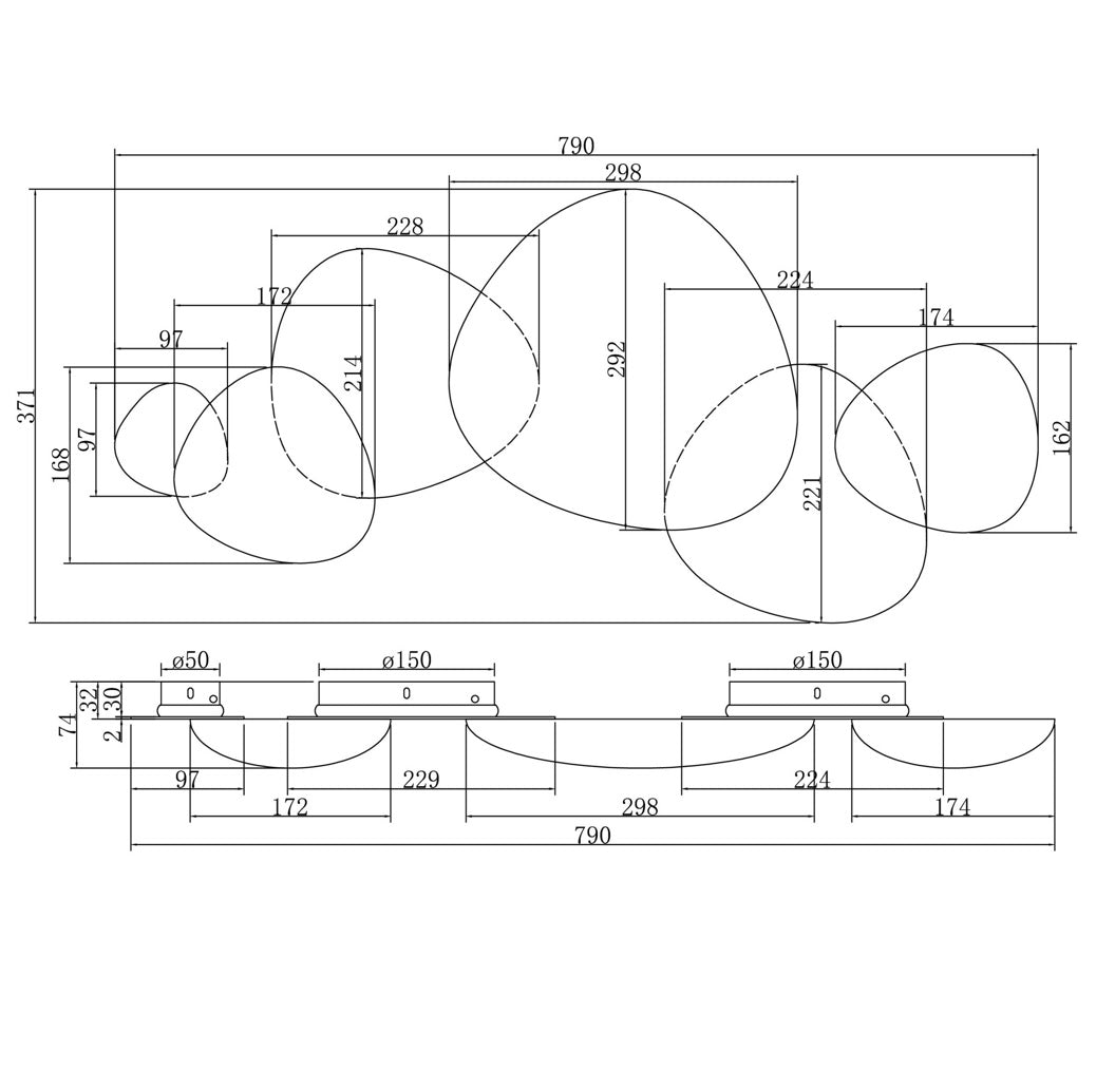 Aplica de perete JACK-STON 13W GOLD