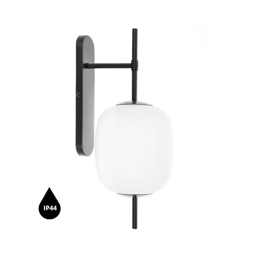 Aplică de perete EIRVEN-MINI W IP44 — Negru
