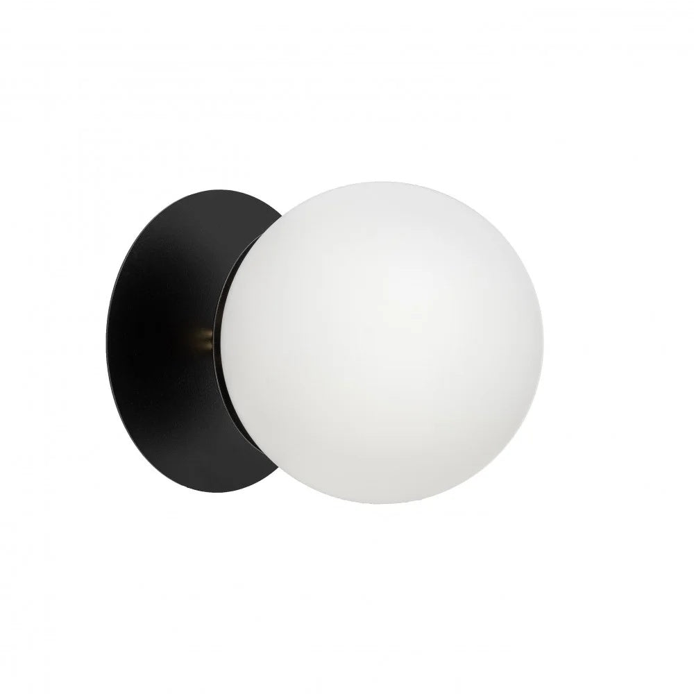 Aplică de perete SOLVRA C — Negru / alamă