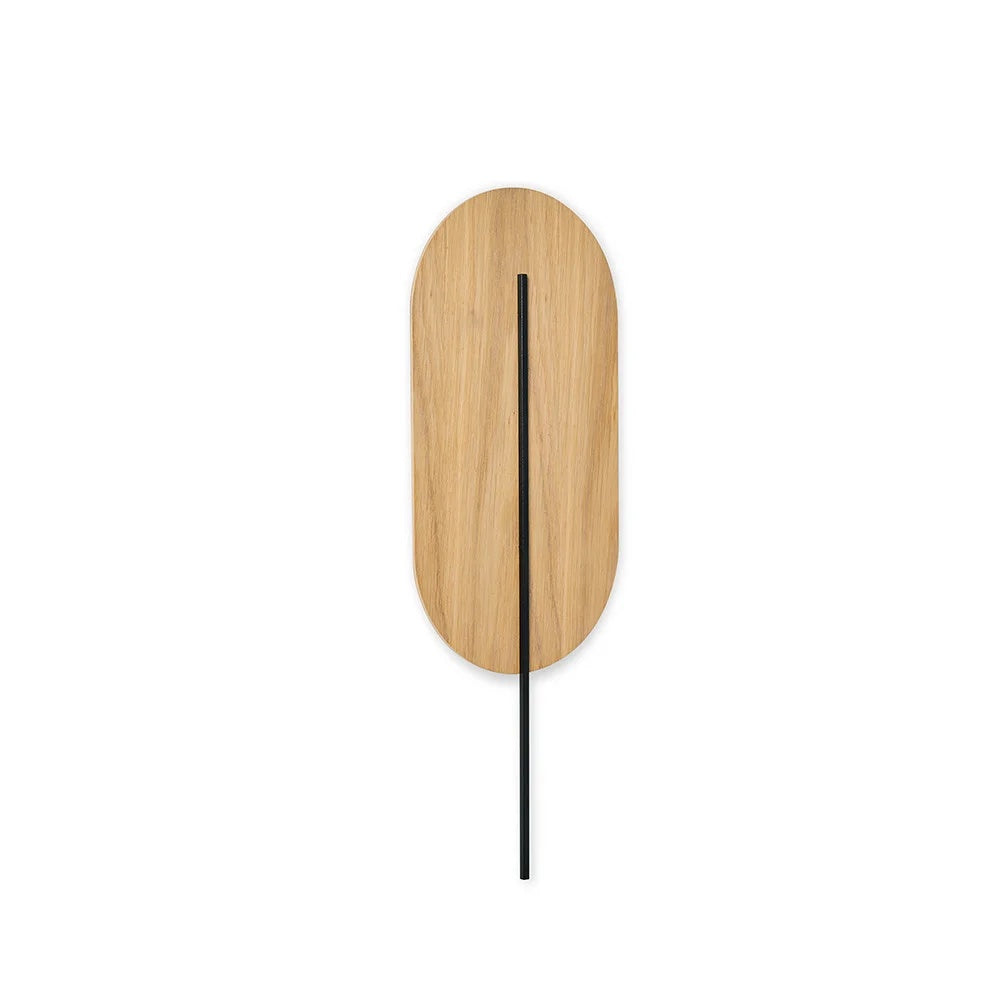 Aplică de perete ROVNIR WOOD — Stejar / negru
