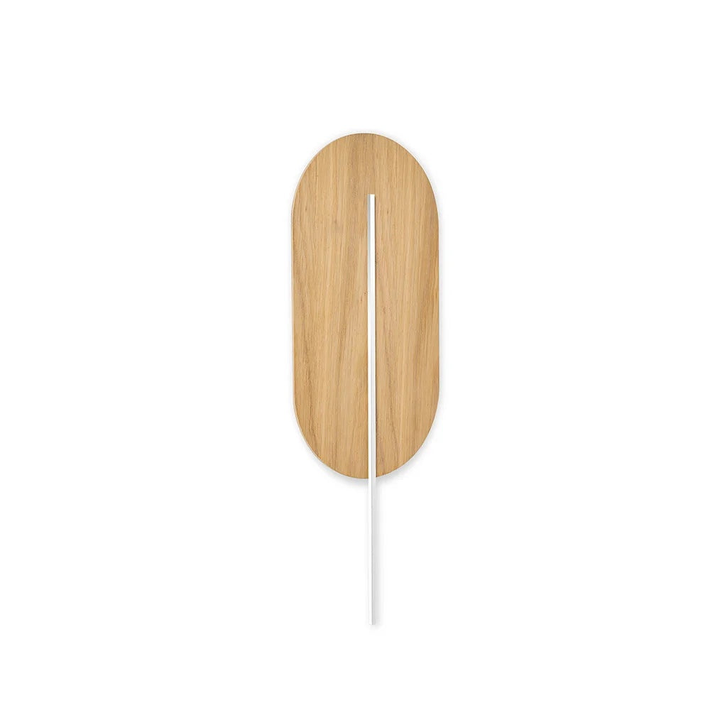 Aplică de perete ROVNIR WOOD — Stejar / alb