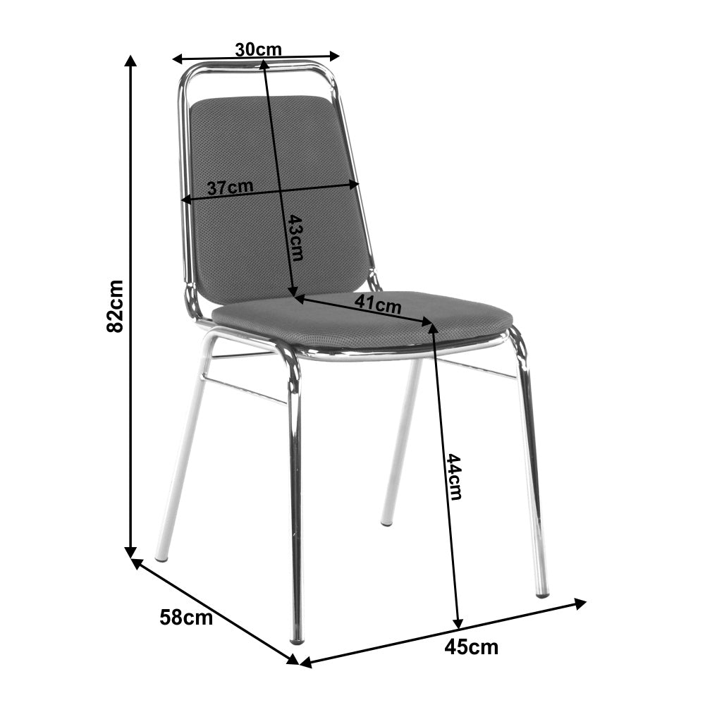 Scaun de birou AREZO GREY FABRIC