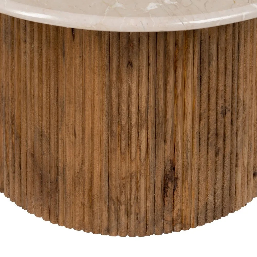 Masuta de cafea ASVOK WOOD Ø76 x 45 CM
