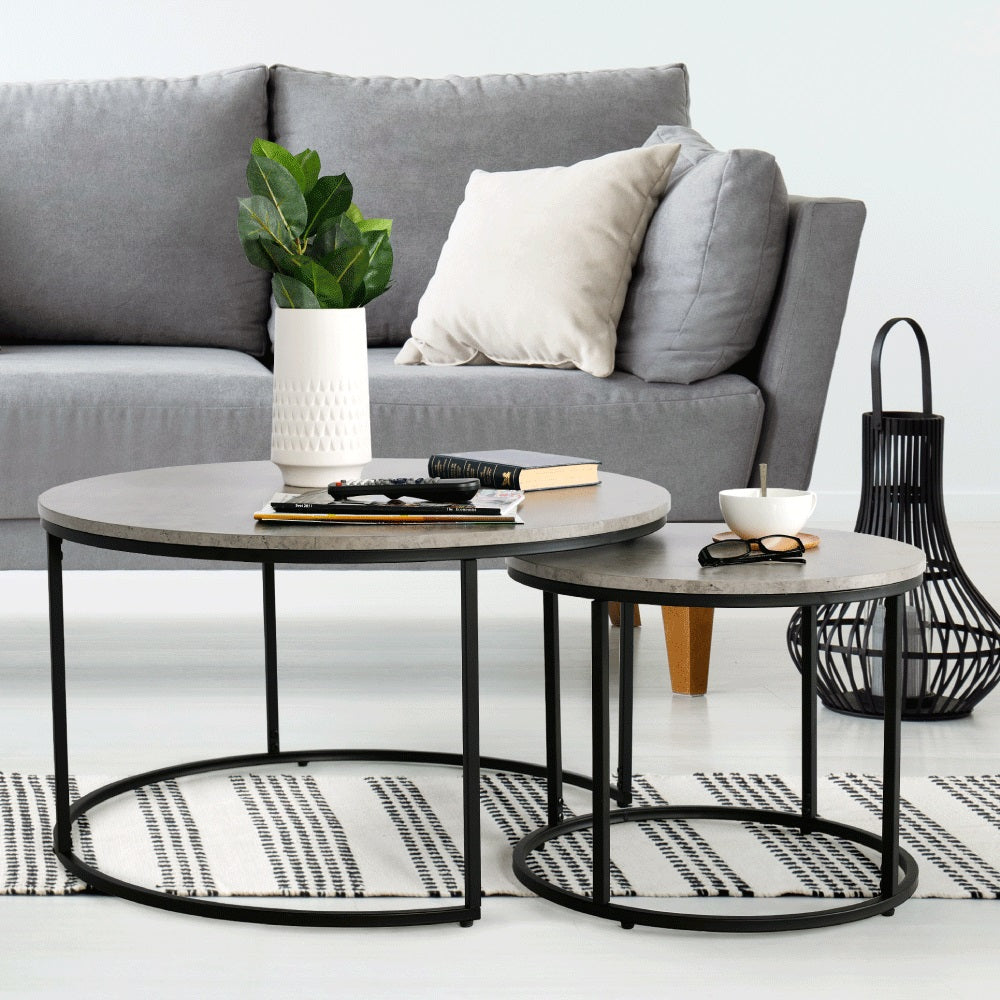 Set 2 masute de cafea AYLIN 80 CM