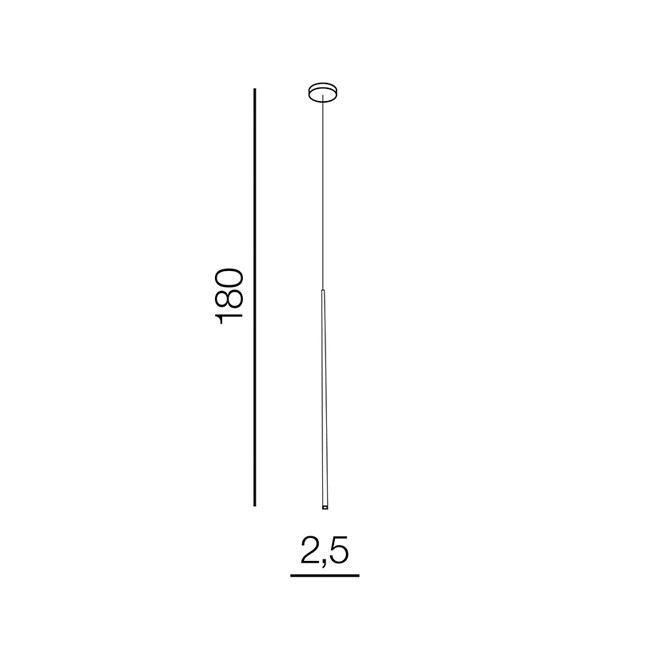 Lampa suspendata LULU 2.5 CM