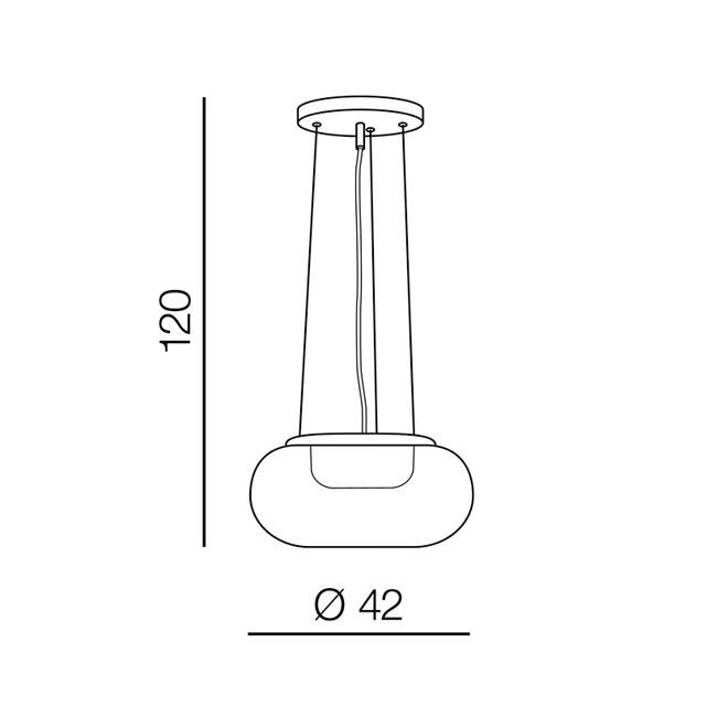 Lampa suspendata GALACTIS 42 cm