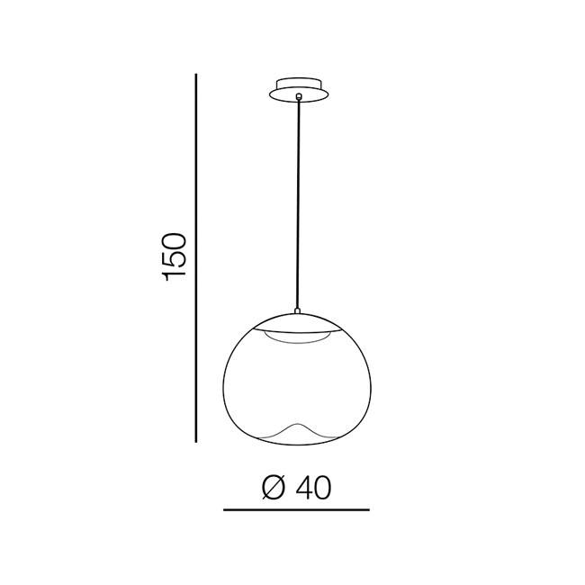 Lampa suspendata HESS 40 CM