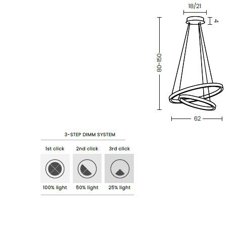 Lampa suspendata AZARTO DOUBLE