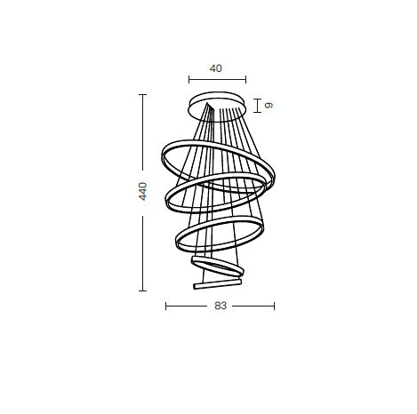 Lampa suspendata AZARTO SPIRAL